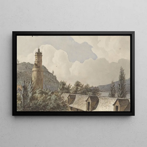Hendrik Abraham Klinkhamer - Gezicht over Andernach en de Rijn.webp