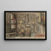 Interior de la antigua casa de los cerveceros en Amberes - Hendrik Adriaan Christiaan Dekker — cuadro enmarcado en la pared