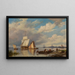 Un puerto tranquilo - Hendrik Barend Koekkoek — cuadro enmarcado en la pared