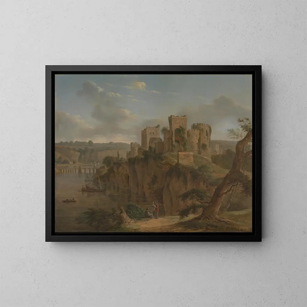 Château de Chepstow - Hendrik Frans de Cort — framed artwork on a wall