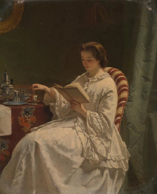 Hendrik Jacobus Scholten - Morning reading.webp