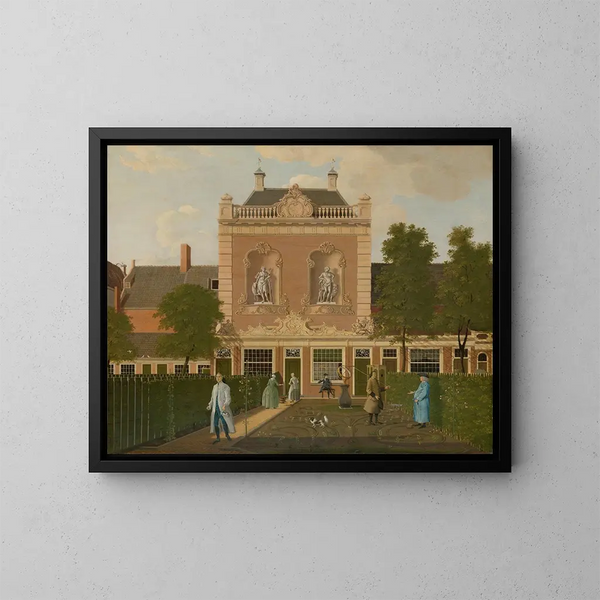 The Garden and the Shed of 524 Keizersgracht in Amsterdam - Hendrik Keun — framed artwork on a wall