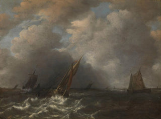 Hendrik Martensz Sorgh - Storm on the Meuse River.webp