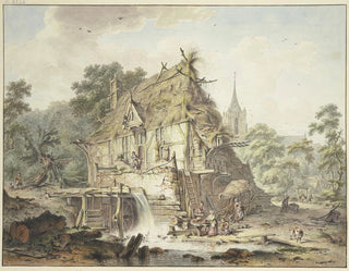 Hendrik Meyer - Eine Wassermhle mit vielen Figuren.webp
