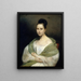 Retrato de Adélaïde Rousseau Scheffer - Hendrik Scheffer — cuadro enmarcado en la pared