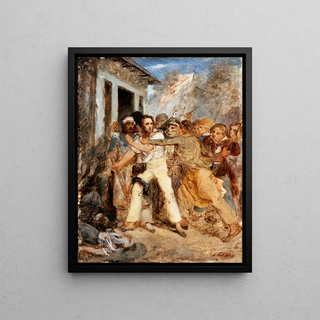 Hendrik Scheffer - Study for a Battle Scene.webp