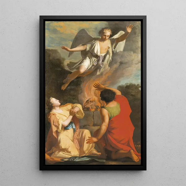 The Sacrifice of Manoah - Hendrik van Limborch — framed artwork on a wall
