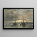 Return of the Fishing Fleet - Hendrik Willem Mesdag — framed artwork on a wall