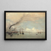 View of a port - Hendrik Willem Mesdag — framed artwork on a wall