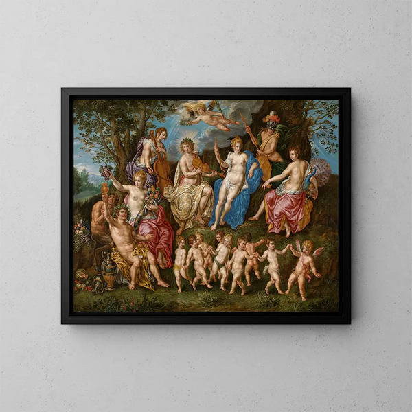 Parnasse - Hendrik de Clerck — cuadro enmarcado en la pared