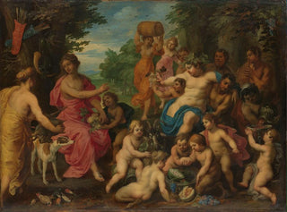 Hendrik van Balen - Diana Offered Wine and Fruit by Bacchus and his Retinue.webp