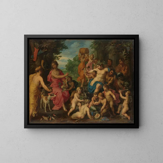 Hendrik van Balen - Diana Offered Wine and Fruit by Bacchus and his Retinue.webp