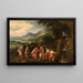 Minerve rinde visita a las Musas - Hendrik van Balen — cuadro enmarcado en la pared