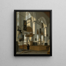 del interior de la vieja iglesia de Delft - Hendrik van Streek — cuadro enmarcado en la pared