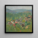 Henri Martin - Vista de los tejados de Labastide-du-Vert en verano - Henri Martin — cuadro enmarcado en la pared