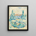 Antibes - Henri-Edmond Cross — framed artwork on a wall