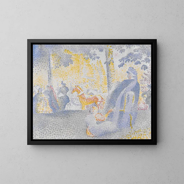 Champs-Élysées - Henri-Edmond Cross — framed artwork on a wall