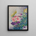 de ramo de amapolas y crisantemos - Henri-Edmond Cross — cuadro enmarcado en la pared