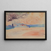 Embarkation on the Sea - Henri-Edmond Cross — framed artwork on a wall