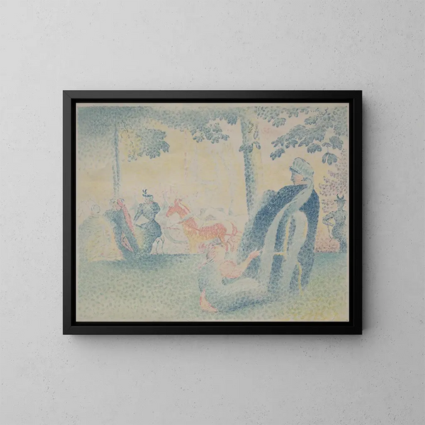 En el parque - Henri-Edmond Cross — cuadro enmarcado en la pared