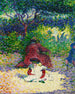 L'Enfant en delantal blanco - Henri-Edmond Cross — vista de la obra