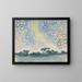 Paisaje con estrellas - Henri-Edmond Cross — cuadro enmarcado en la pared