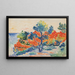 Las rocas rojas Agay - Henri-Edmond Cross — cuadro enmarcado en la pared