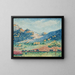 Paisaje con las pequeñas montañas moriscas - Henri-Edmond Cross — cuadro enmarcado en la pared