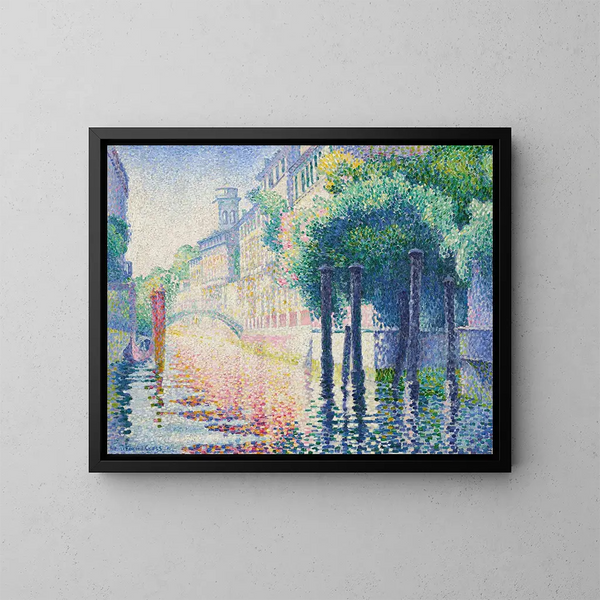 Rio San Trovaso, Venice - Henri-Edmond Cross — framed artwork on a wall