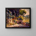 La terraza florida - Henri-Edmond Cross — cuadro enmarcado en la pared