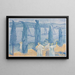 La Promenade Paysage avec cyprès - Henri-Edmond Cross — framed artwork on a wall