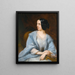Retrato de una dama que sería la actriz Vera Samoïlova - Henri-Eugène Pluchart — cuadro enmarcado en la pared