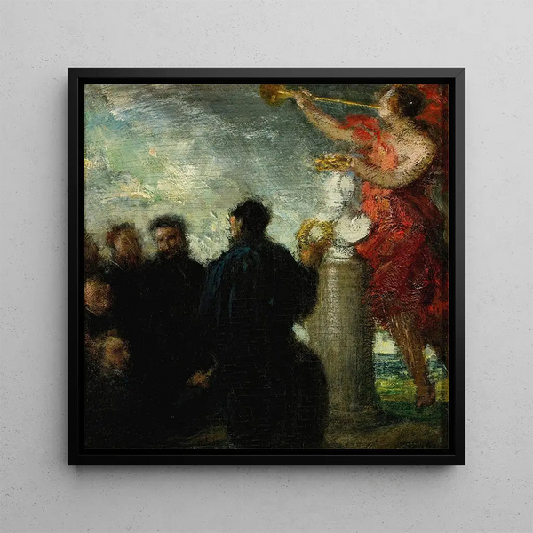 Cuadro Homenaje a Eugène Delacroix - Henri Fantin-Latour | Impresión artística