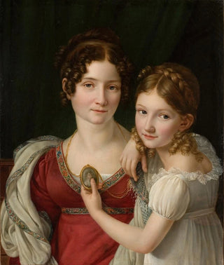 HenriFranois Riesener - Portrait Of A Mother With Her Daughter.webp