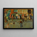 Scene of Market, Paris - Henri-Gabriel Ibels — framed artwork on a wall