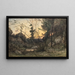 Un claro al atardecer - Henri-Joseph Harpignies — cuadro enmarcado en la pared