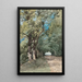 Allée sous-bois - Henri-Joseph Harpignies — cuadro enmarcado en la pared