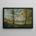 Autumn in Saint-Privé - Henri-Joseph Harpignies — framed artwork on a wall