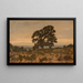 Two Trees on the Edge of the Forest - Henri-Joseph Harpignies — framed artwork on a wall