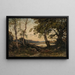 L'Aurore - Henri-Joseph Harpignies — cuadro enmarcado en la pared