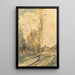 Paisaje en Famars - Henri-Joseph Harpignies — cuadro enmarcado en la pared