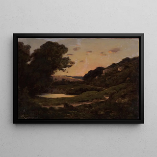 HenriJoseph Harpignies - Landscape at Sunset.webp