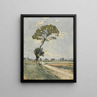 HenriJoseph Harpignies - Larbre au bord de la route.webp