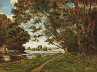 HenriJoseph Harpignies - Le Sentier Au Prs De La Rivire.webp