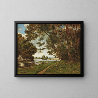 HenriJoseph Harpignies - Le Sentier Au Prs De La Rivire.webp