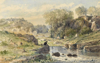 HenriJoseph Harpignies - Le pcheur.webp