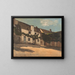 Maison Hrisson - Henri-Joseph Harpignies — cuadro enmarcado en la pared