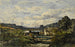 Landscape painting with a pond and some valleys - Henri-Joseph Harpignies — artwork view