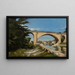 Le Pont de chemin de fer à Briare - Henri-Joseph Harpignies — framed artwork on a wall