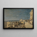 Un quai à Niza, Les Ponchettes - Henri-Joseph Harpignies — cuadro enmarcado en la pared